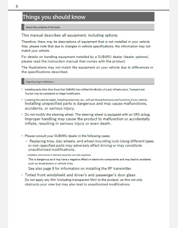 subaru chiffon 2022 2023 2024 owners manual in english